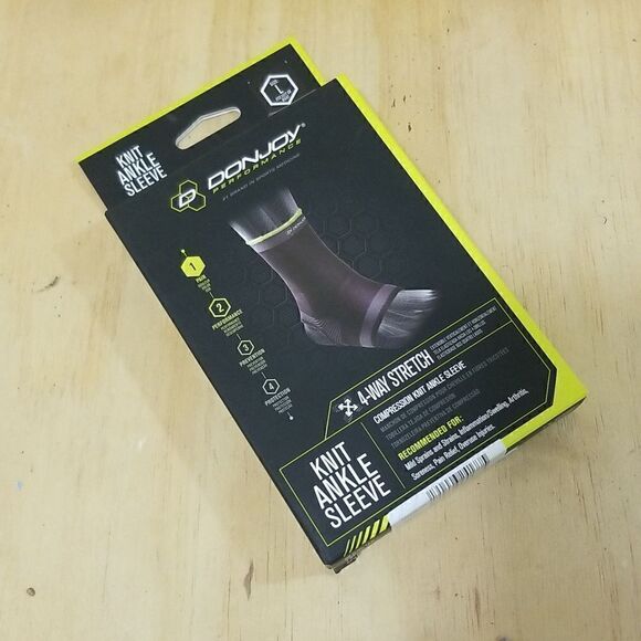 DonJoy Performance Deluxe Knit Ankle Sleeve - Medial Lateral Support Size Large - Picture 5 of 5